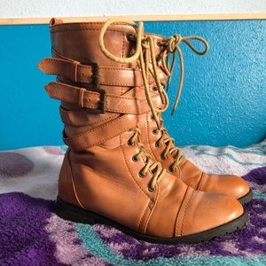 Light Brown/Tan Combat Boots